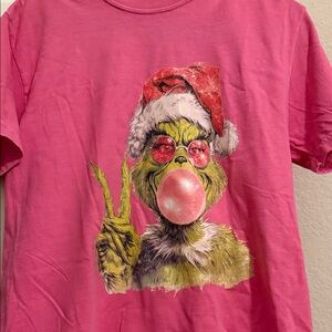 Comfort Colors Pink Grinch Short Sleeve Tee